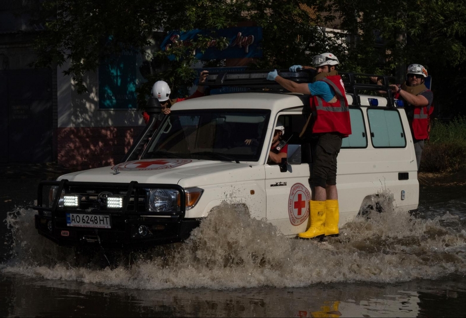 Internationales Rotes Kreuz: Schäden im Flutgebiet der Ukraine enorm
