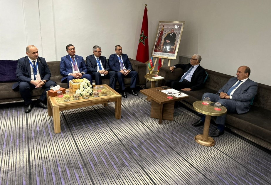 Milli Məclis sədrinin müavini Mərakeş Krallığının hər iki palatasının sədrləri ilə görüşüb