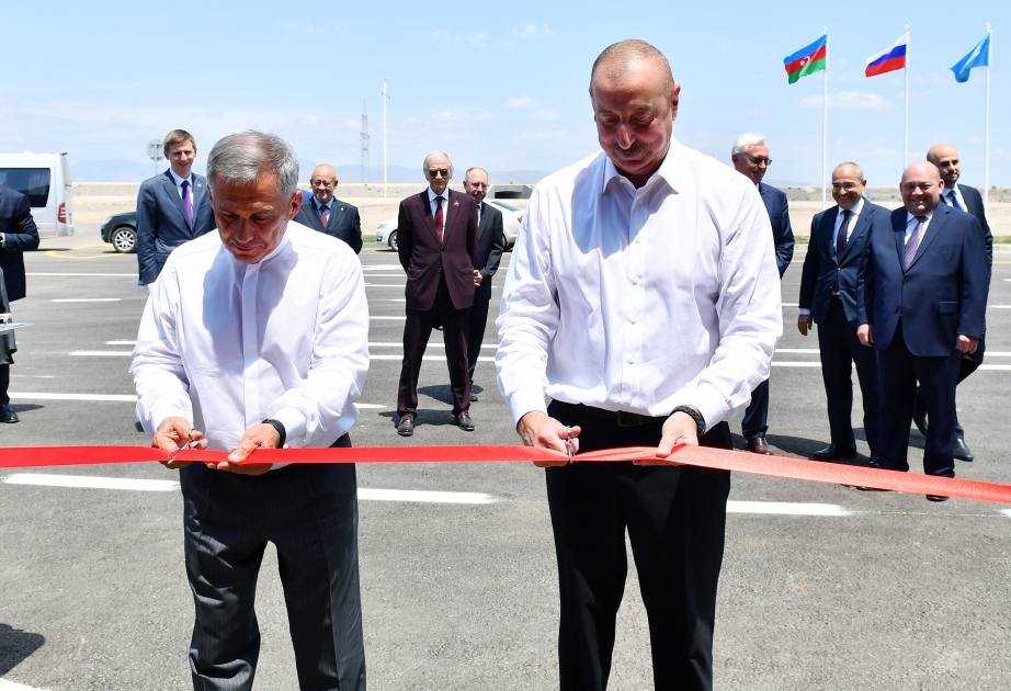 Auto-Leasing Aserbaidschan GmbH im Industriepark in Wirtschaftszone „Araz Wadi“ eröffnet Präsident Ilham Aliyev und Präsident von Tatarstan Rustam Minnikhanov nehmen an Einweihung teil  AKTUALISIERT VIDEO