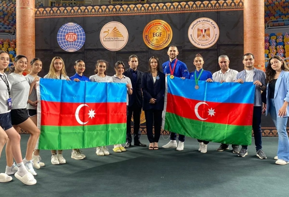 Aerobika gimnastlarımız “Pharaoh's Cup” beynəlxalq turnirində iki medala sahib olublar