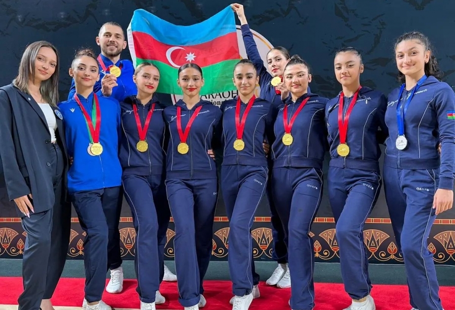 Aerobika gimnastlarımız Misirdə üç qızıl medal qazanıblar