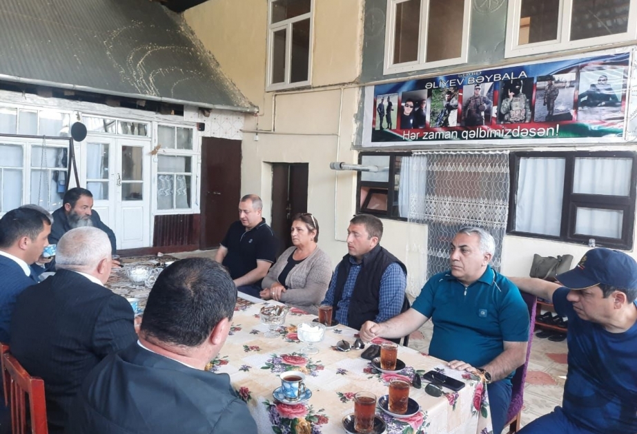 Gədəbəydə şəhid ailələri ilə görüş olub