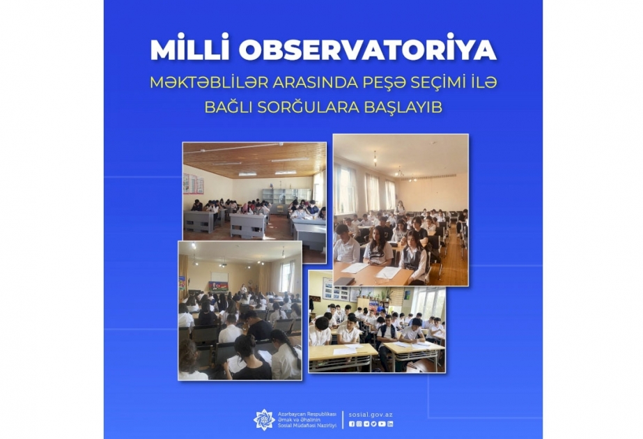 Milli Observatoriya məktəblilər arasında peşə seçimi ilə bağlı sorğulara başlayıb