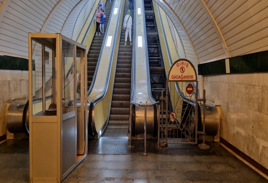 Bakı Metropolitenindəki eskalatorda ilk əsaslı təmir başlayıb