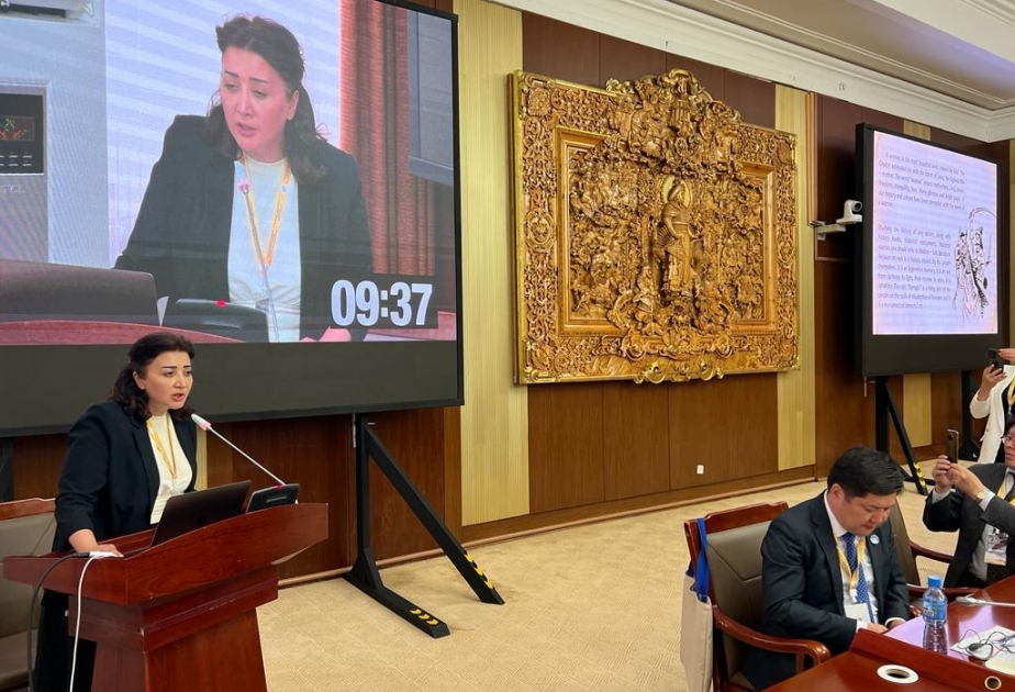 Monqolustan parlamentində “Gender problemi “Koroğlu” dastanları kontekstində” mövzusunda məruzə dinlənilib