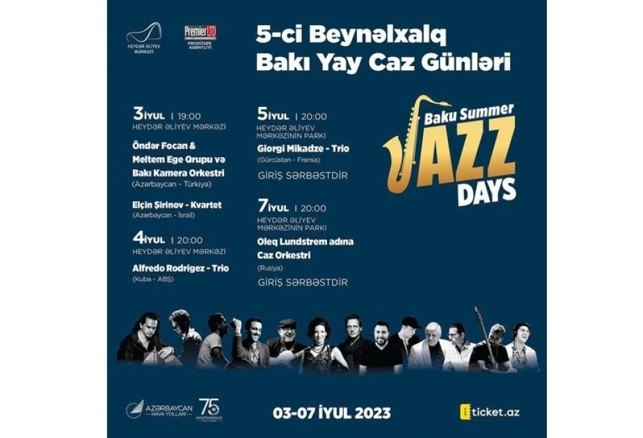 Los Días Internacionales de Jazz de Verano de Bakú esperan a los amantes de la música