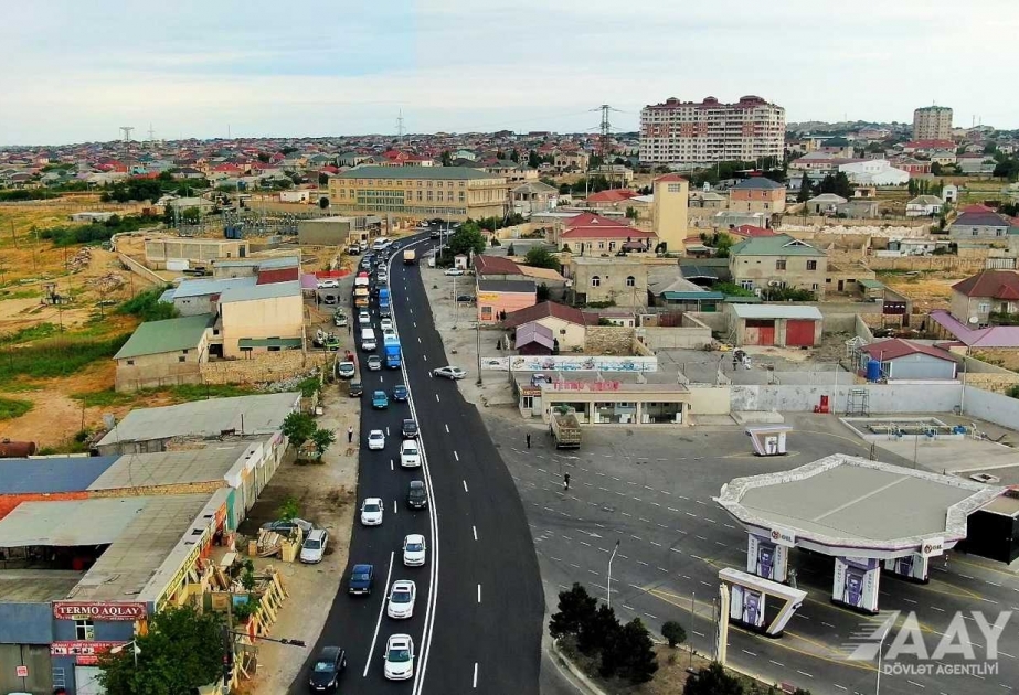 Balaxanı-Mehdiabad-Binəqədi avtomobil yolunda cari təmir işləri aparılıb