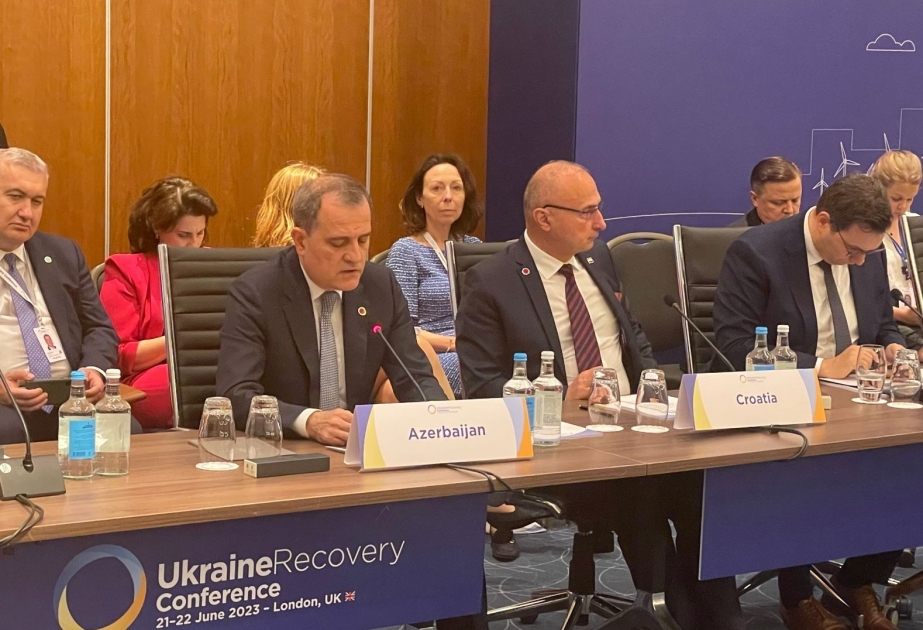 Azerbaijani FM attends Ukraine Recovery Conference