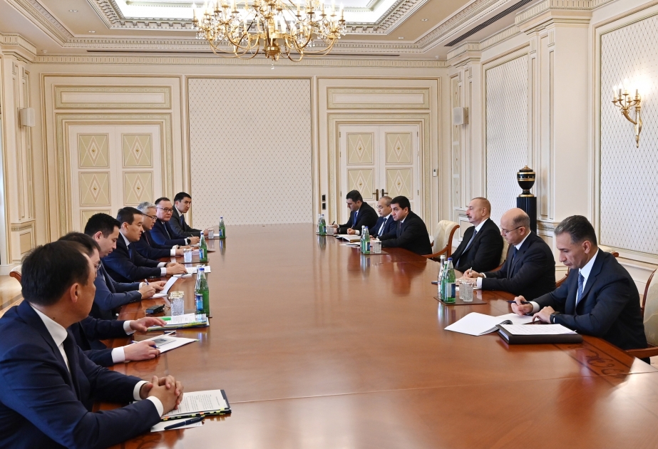 Le président Ilham Aliyev : Les relations azerbaïdjano-kazakhes se développent bien dans tous les domaines