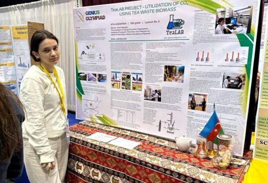 Tədqiqat aparan məktəbli beynəlxalq olimpiadada fəxri diplomla təltif olunub