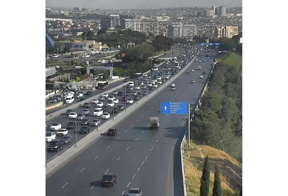 Bakıda hazırda sıxlıq müşahidə edilən yollar
