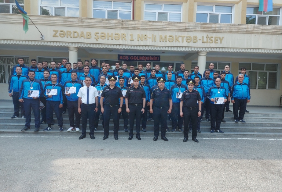 Polis əməkdaşları arasında yarış keçirilib VİDEO