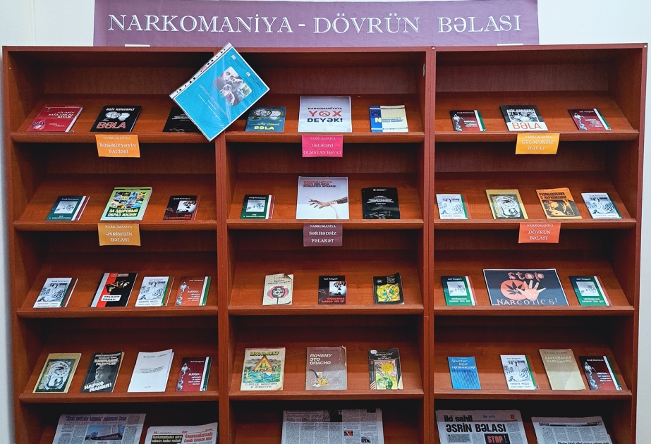 Gənclər Kitabxanasında narkomaniya ilə mübarizəyə dair materiallar hazırlanıb