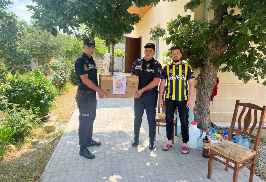 Xızı rayonunda polis əməkdaşları şəhid ailələrini ziyarət ediblər