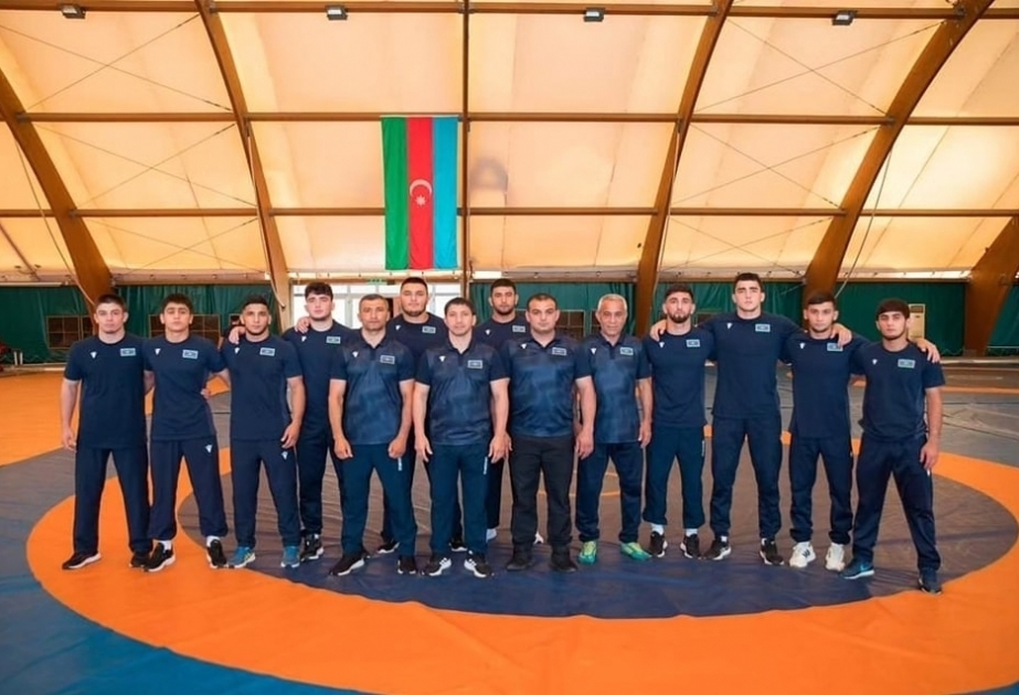 Azerbaijan U-20 Greco-Roman wrestling team becomes European champion