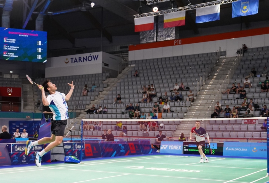 Kişi badmintonçumuz III Avropa Oyunlarında mübarizəni dayandırıb