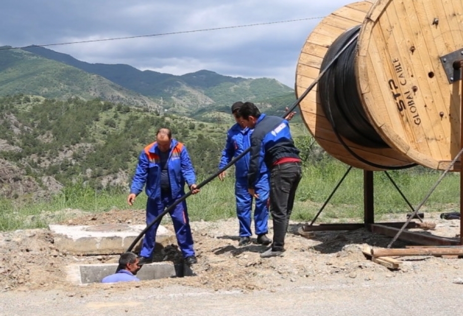 “Azərişıq” ASC Laçında yenidənqurma işlərini davam etdirir
