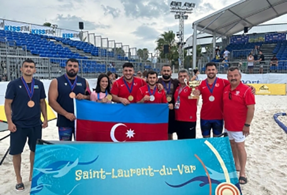 Çimərlik güləşçilərimiz Fransada üç medal qazanıblar