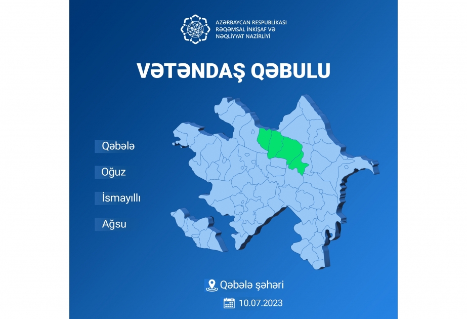 Nazir Rəşad Nəbiyev Qəbələdə vətəndaşlarla görüşəcək