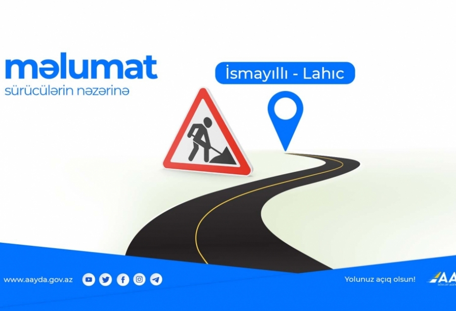 İsmayıllı-Lahıc yoluna tökülən qaya parçaları təmizlənərək hərəkətin fasiləsizliyi təmin olunub