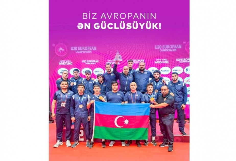 Azerbaijani U20 freestyle wrestlers take six European medals in Spain