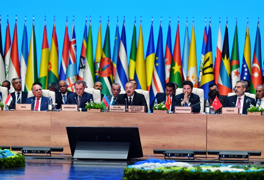 Bakou accueille la réunion ministérielle du Bureau de coordination du Mouvement des non-alignés  Le président Ilham Aliyev prend part à la réunion  MIS A JOUR