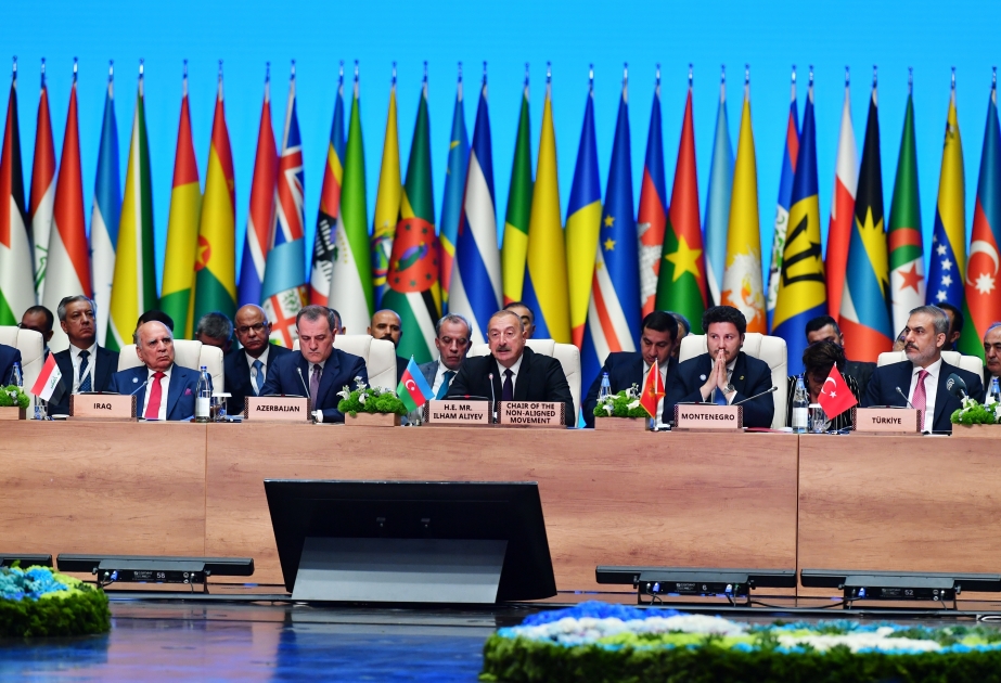 Presidente de Azerbaiyán: "Actualmente también estamos trabajando en el establecimiento de la plataforma de mujeres del MNOAL"
