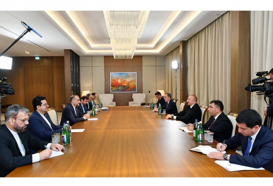 President Ilham Aliyev received Foreign Minister of Iran   VIDEO