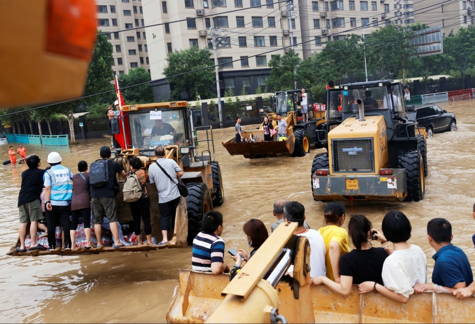 Çində leysan yağışları: 15 nəfər ölüb, 4 nəfər itkin düşüb VİDEO