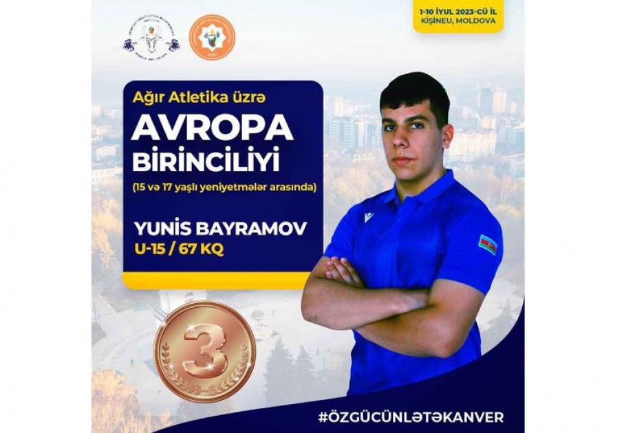 Azərbaycanın daha bir ağırlıqqaldıranı Avropa üçüncüsü olub