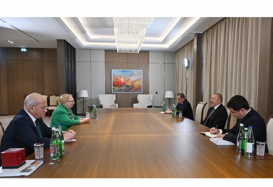 الرئيس إلهام علييف يستقبل المدير العام لمكتب الأمم المتحدة في جنيف