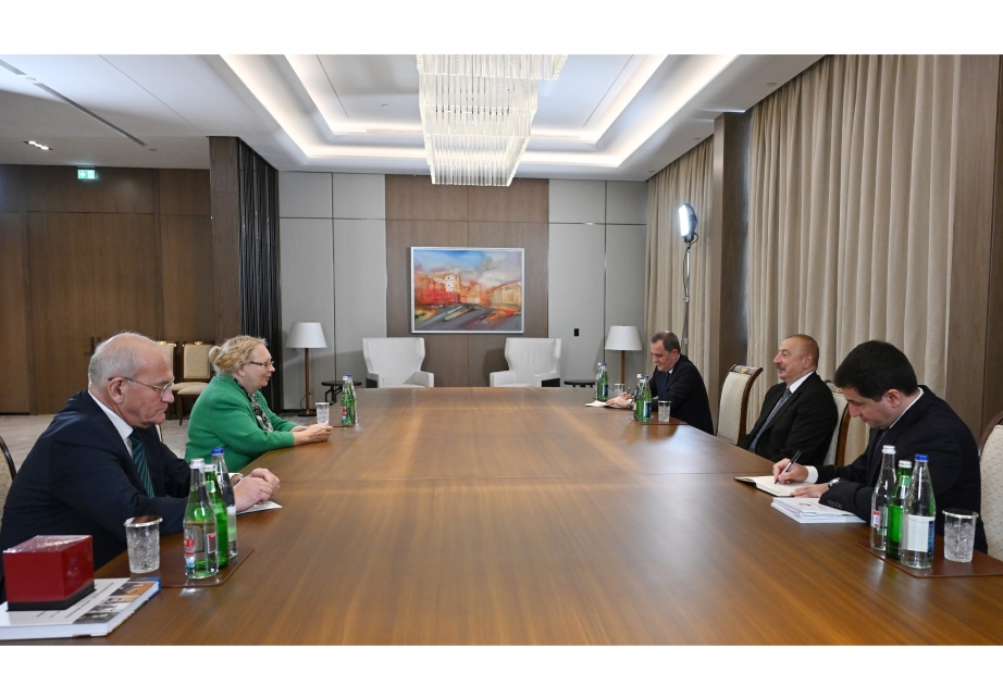 El Presidente de Azerbaiyán recibe al Director General de la Oficina de la ONU en Ginebra