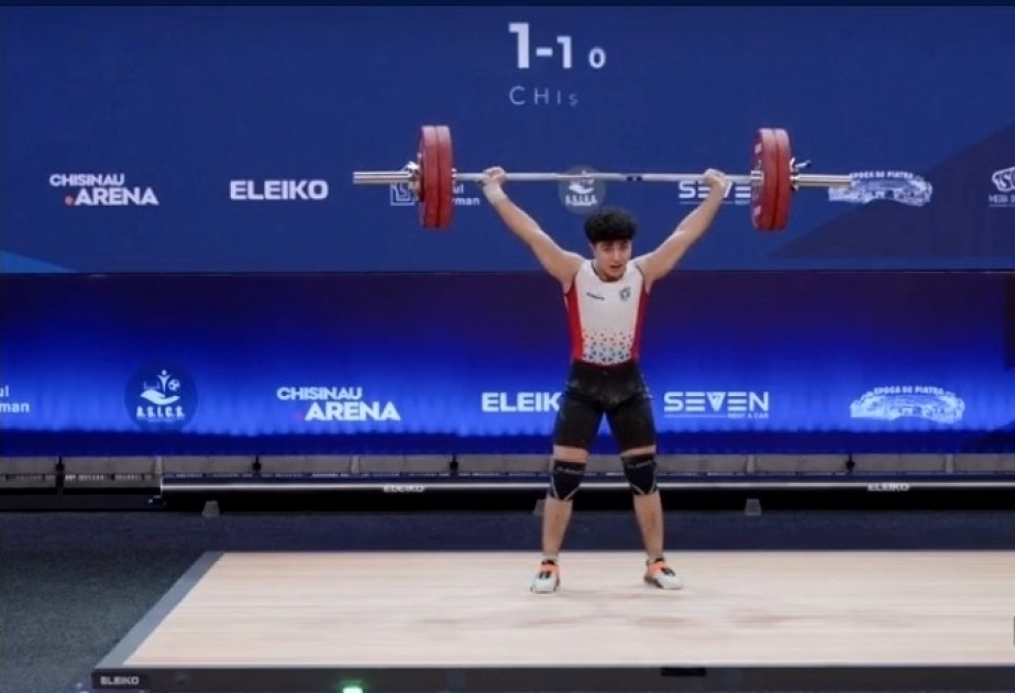 Azerbaijani weightlifter claims three European golds