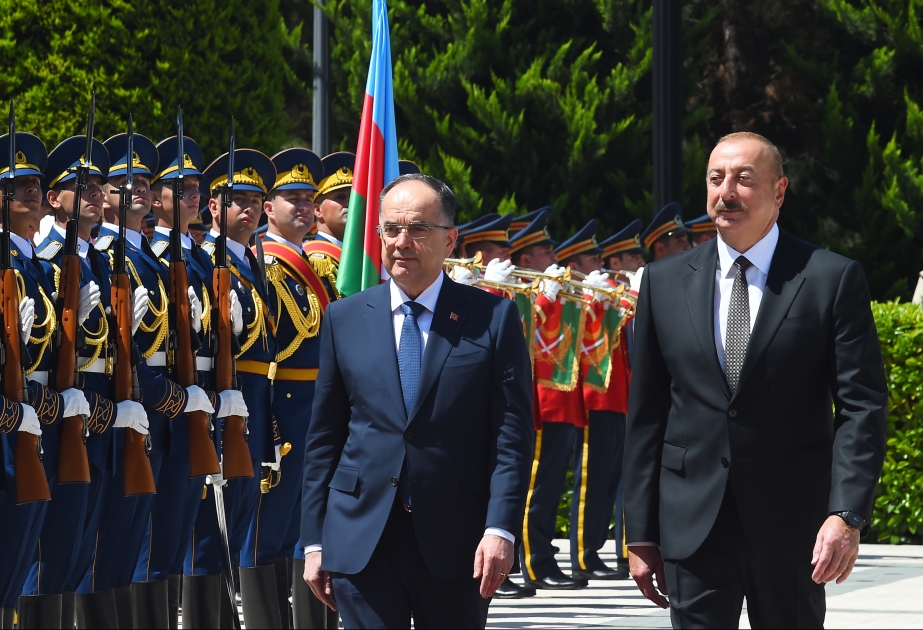 Official welcome ceremony was held for President of Albania Bajram Begaj VIDEO
