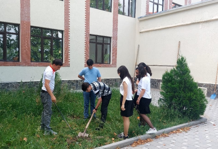 “Yaşıl texnologiya” layihəsində Şəki məktəbliləri fəal iştirak ediblər