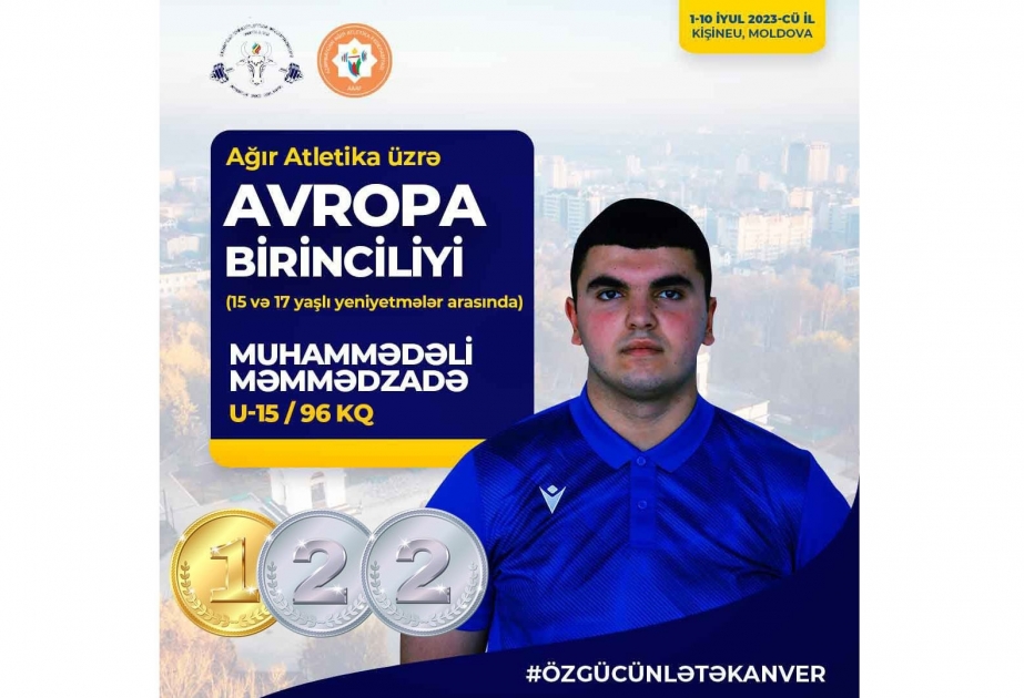Azerbaijani weightlifter takes European gold