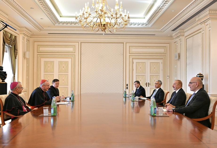 President Ilham Aliyev received Secretary of State of the Holy See   VIDEO