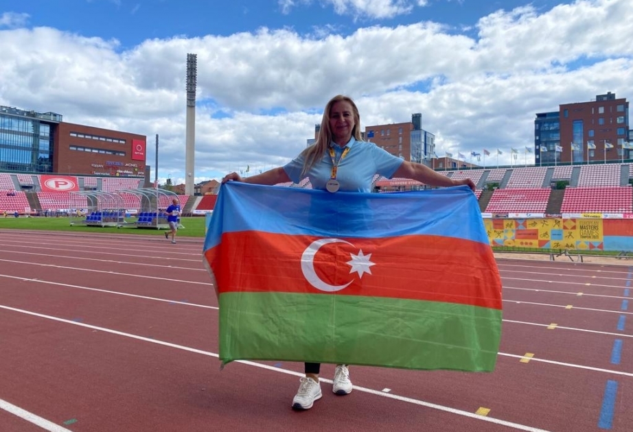 Azerbaijani female athlete wins javelin throw silver at 2023 European Masters Games