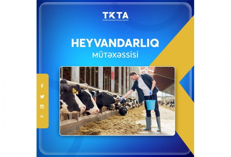 Heyvandarlıq mütəxəssisi ixtisası üzrə təhsil sənədi əldə etmək imkanı