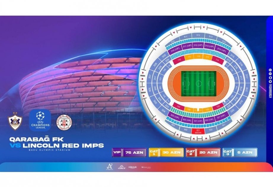 Ligue des champions de l’UEFA : les billets du match FK Qarabag /Lincoln Red Imps sont en ventes