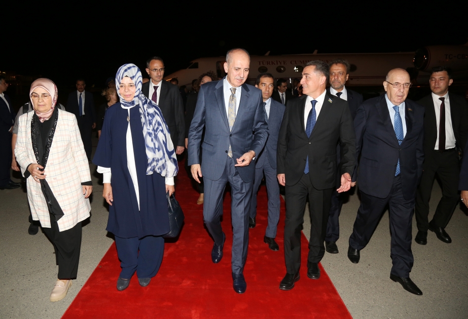 Presidente del Parlamento turco llegó a Azerbaiyán en visita oficial