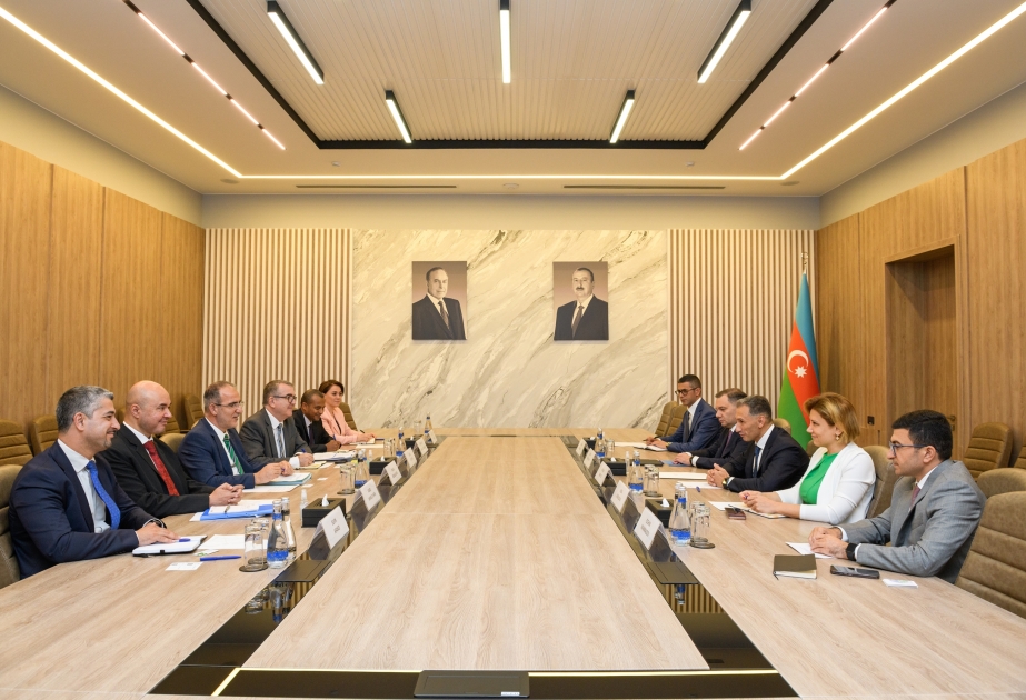 İslam İnkişaf Bankı Qrupunun nümayəndə heyəti ilə nəqliyyat və İKT sahəsində əməkdaşlıq məsələləri müzakirə edilib