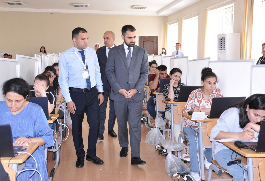 Şamaxıda müəllimlərin işə qəbulu imtahanları izlənilib