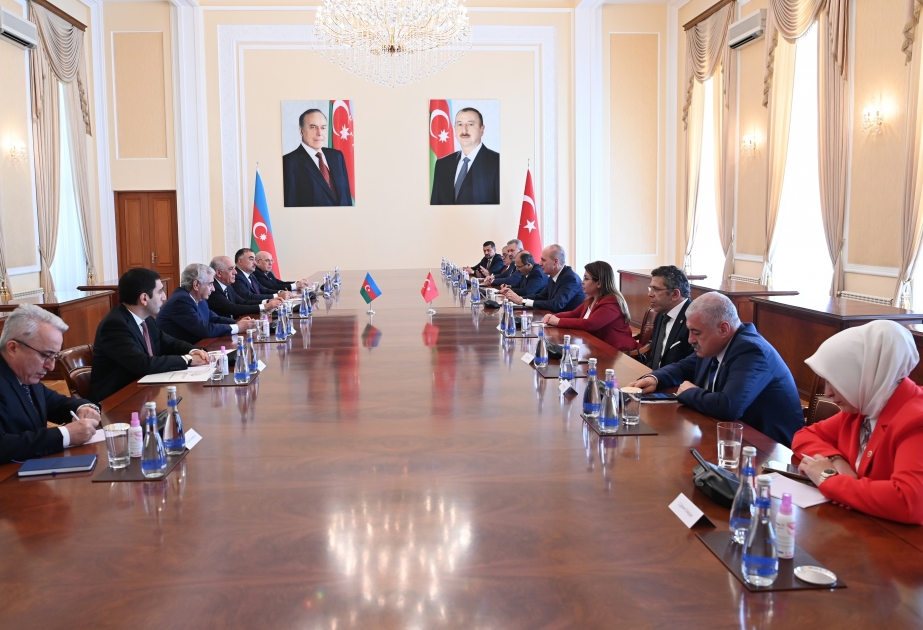 رئيس الوزراء الأذربيجاني يلتقي برئيس البرلمان التركي