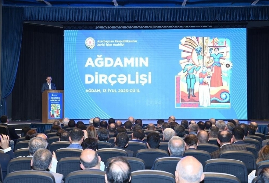 La reunión de los jefes de los órganos del servicio diplomático finalizó con el acto "Renacimiento de Aghdam"