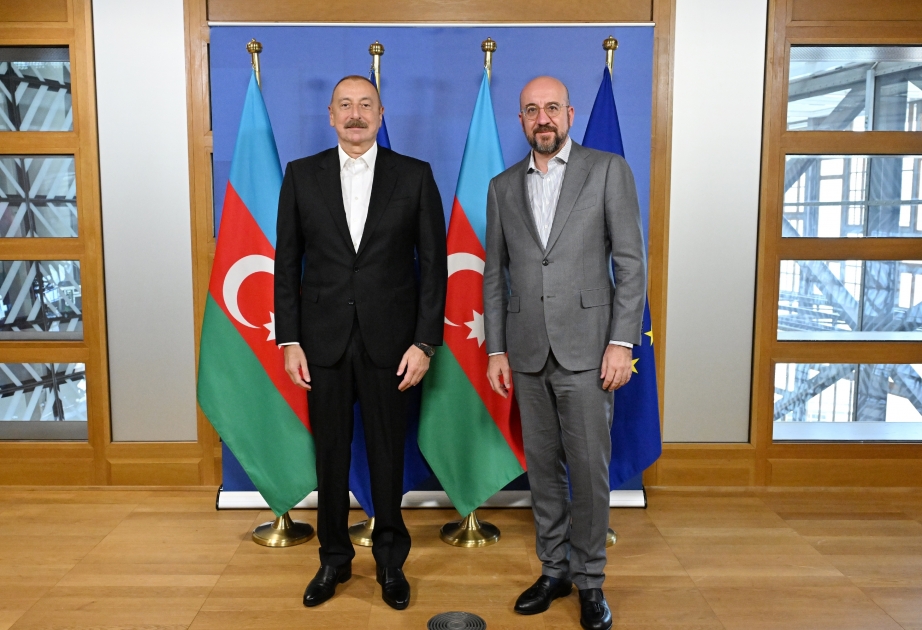 Bruxelles : le président azerbaïdjanais rencontre le président du Conseil européen  MIS A JOUR VIDEO
