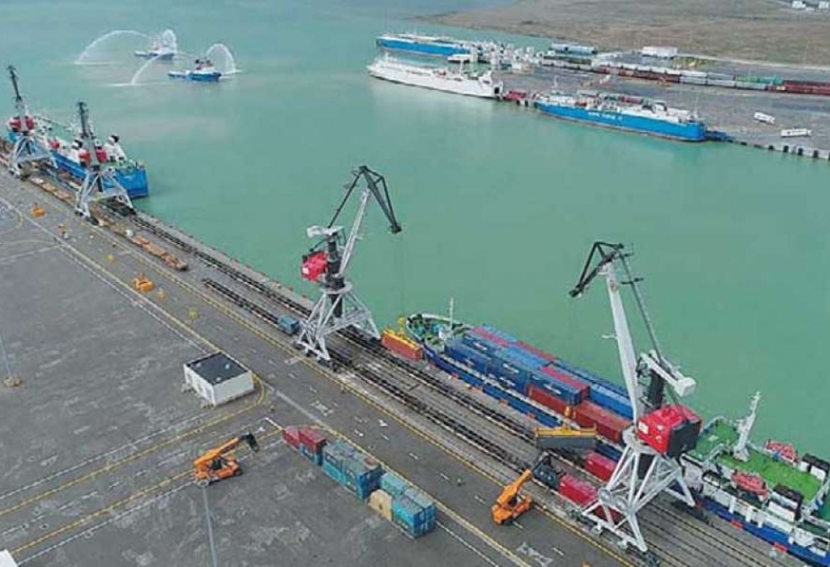 Cari ilin birinci yarısında Transxəzər marşrutu ilə 1,3 milyon tondan çox yük daşınıb