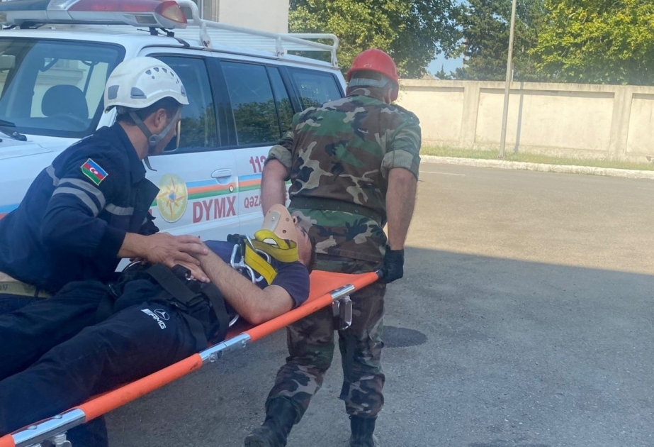 FHN-in Cənub Regional Mərkəzi Masallı rayon Yanğından Mühafizə Hissəsi ilə birgə təlim keçirib