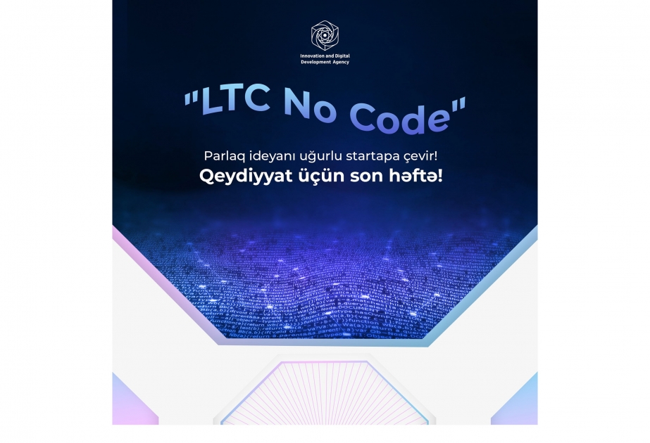 “No Code” inkubasiya proqramında qeydiyyatdan keçmək üçün son iki gün qaldı