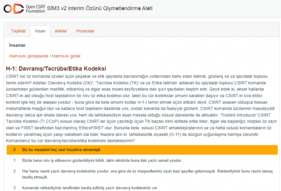 Dövlət Xidməti İT strukturların peşəkarlıq səviyyəsinin qiymətləndirilməsi modelinin azərbaycandilli versiyasını istifadəyə verib